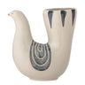 Bloomingville - Trudy Vase, Hvid, Stentøj - L19 × H19 × B7,5 cm