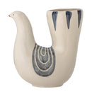 Bloomingville - Trudy Vase, Hvid, Stentøj - L19 × H19 × B7,5 cm
