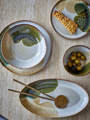 Bloomingville - Jules Bordservice Sæt, Grøn, Stentøj - P:Ø22 × H2/P:Ø28,5 × H2/DP:Ø22 × H5, sæt med 12