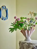 Bloomingville - Plier Vase, Rosa, Stentøj - L23 × H29 × B30 cm