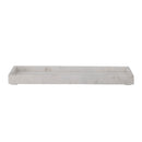 Bloomingville - Majsa Fad, Hvid, Marmor - L38 × H3 × B18 cm