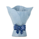 Bloomingville - Belivia Vase, Blå, Stentøj - Ø19,5 × H28,5 cm