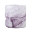 Bloomingville - Moore Fyrfadsstage, Lilla, Glas - Ø10 × H10 cm
