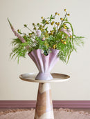 Bloomingville - Plier Vase, Rosa, Stentøj - L23 × H29 × B30 cm