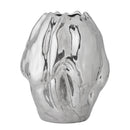 Bloomingville - Bobby Vase, Sølv, Stentøj - Ø23,5 × H29 cm
