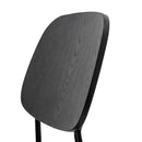 Bloomingville - Monza Spisebordsstol, Sort, Krydsfiner - L45 × H83 × B52 cm