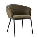 Bloomingville - Cortone Spisebordsstol, Grøn, Genanvendt polyester - L60 × H76 × B63 cm