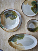 Bloomingville - Jules Serveringsfad, Grøn, Stentøj - L33,5 × H3,5 × B18,5 cm