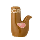 Bloomingville - Trudy Lysestage, Brun, Stentøj - L9 × H12,5 × B6 cm