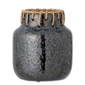Bloomingville - Janel Vase, Sort, Keramik - Ø17 × H21 cm