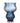 Bloomingville - Zanna Vase, Blå, Glas - Ø17,5 × H26 cm