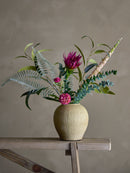 Bloomingville - Crown Buket, Rød, Kunstige Blomster - Ø30 × H80 cm