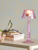 Bloomingville - Cisco Fyrfadsstage, Rosa, Glas - Ø10,5 × H23,5 cm