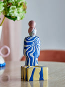 Bloomingville - Priya Fyrfadsstage, Multifarvet, Stentøj - L10 × H25 × B9 cm