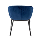 Bloomingville - Cortone Spisebordsstol, Blå, Genanvendt polyester - L60 × H76 × B63 cm