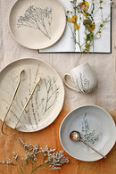 Bloomingville - Bea Tallerken Dyb, Multipak, Natur, Stentøj - Ø21 × H6 cm, sæt med 4