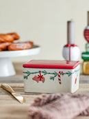 Bloomingville - Yule Smørboks, Natur, Stentøj - L12,5 × H7 × B9,5 cm
