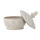 Bloomingville - Pauline Krukke m/låg, Natur, Stentøj - Ø9 × H9,5 cm