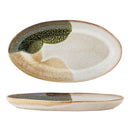 Bloomingville - Jules Serveringsfad, Grøn, Stentøj - L33,5 × H3,5 × B18,5 cm