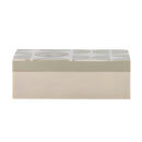 Bloomingville - Kabela Æske m/låg, Grå, Resin - L22,5 × H7,5 × B15 cm