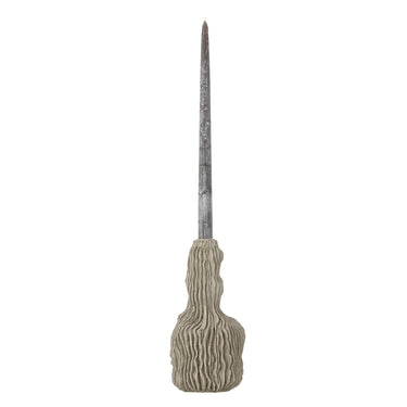 Bloomingville - Briar Lysestage, Grå, Polyresin - Ø11,5 × H24 cm