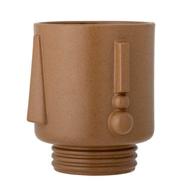 Bloomingville - Guxim Urtepotteskjuler, Brun, Stentøj - L20,5 × H22,5 × B20,5 cm