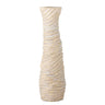 Bloomingville - Damien Vase, Hvid, Stentøj - Ø9,5 × H31,5 cm