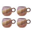 Bloomingville - Paula Kop, Multipak, Lilla, Stentøj - Ø9 × H8 cm, sæt med 4