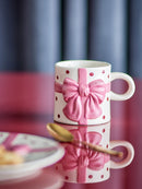 Bloomingville - Bowie Krus, Rosa, Stentøj - Ø9,5 × H8 cm, sæt med 4
