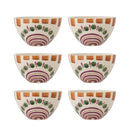 Bloomingville - Shama Skål, multipak, Multifarvet, Stentøj - Ø12 × H7,5 cm, sæt med 6
