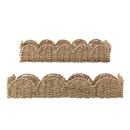 Bloomingville - Brea Serveringsbakke, Natur, Søgræs - L35 × H7 × B24/L45 × H8 × B35 cm, sæt med 2