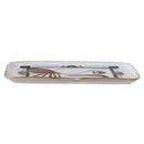 Bloomingville - Rudaur Serveringsfad, Multifarvet, Stentøj - L37,5 × H2 × B27 cm