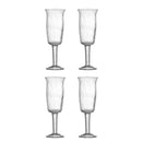 Bloomingville - Asha Vinglas, Klar, Genanvendt Glas - Ø6 × H17,5 cm, sæt med 4