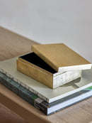Bloomingville - Nenon Æske m/låg, Guld, FSC® 100%, MDF - L15,5 × H5 × B11 cm