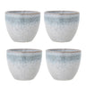 Bloomingville - Paula Kop, Multipak, Blå, Stentøj - Ø7 × H8 cm, sæt med 4