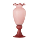 Bloomingville - Frills Vase, Rosa, Glas - Ø14 × H34 cm