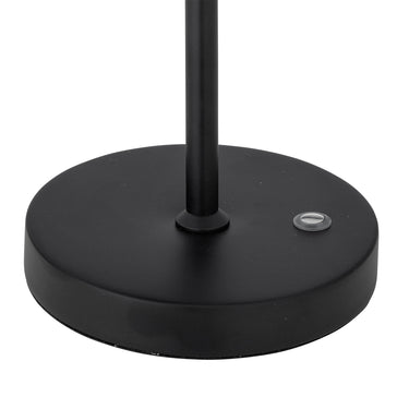 Bloomingville - Lianna bærbar lampee, Genopladelig, Sort, Jern - L15 × H28 × B13,5 cm