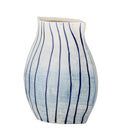 Bloomingville - Esra Vase, Blå, Stentøj - L21,5 × H22 × B13 cm