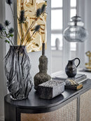 Bloomingville - Tulla Vase, Grå, Glas - Ø17,5 × H32 cm