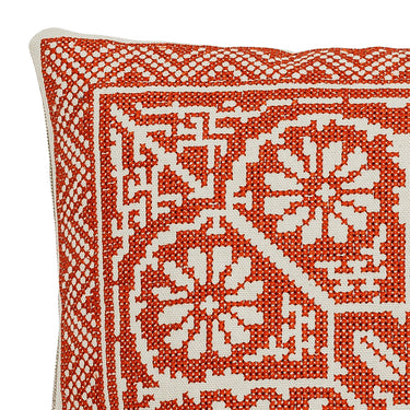 Bloomingville - Madita Pude, Rød, Bomuld - L40 × B40 cm