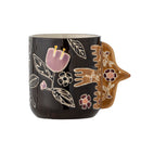 Bloomingville - Vivielle Kop, Multifarvet, Stentøj - Ø8,5 × H9,5 cm, sæt med 4