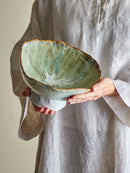 Bloomingville - Joby Skål, Blå, Stentøj - Ø24 × H13 cm