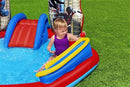 Spiderman børnepool m. rutsjebane – 211 x 206 x 127 cm