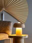 Bloomingville - Ylva Bordlampe, Natur, Jern - Ø25,5 × H28 cm