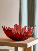 Bloomingville - Aila Skål, Rød, Glas - Ø31 × H14 cm
