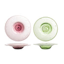 Bloomingville - Sunil Tallerken, Multifarvet, Glas - Ø19,5 × H3 cm, sæt med 2