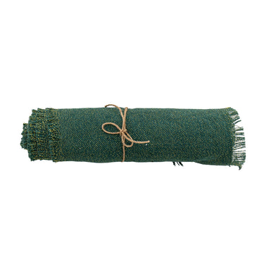 Bloomingville - Janavi Bordløber, Grøn, Jute - L550 × B35 cm