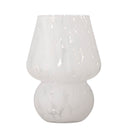 Bloomingville - Halim Vase, Hvid, Glas - Ø13 × H18,5 cm