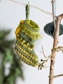 Bloomingville - Jeanne Ornament, Grøn, Bomuld - L12 × H16 × B3 cm