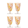 Bloomingville - Lilya Vinglas, Multipak, Rosa, Glas - Ø8 × H14,5 cm, sæt med 4